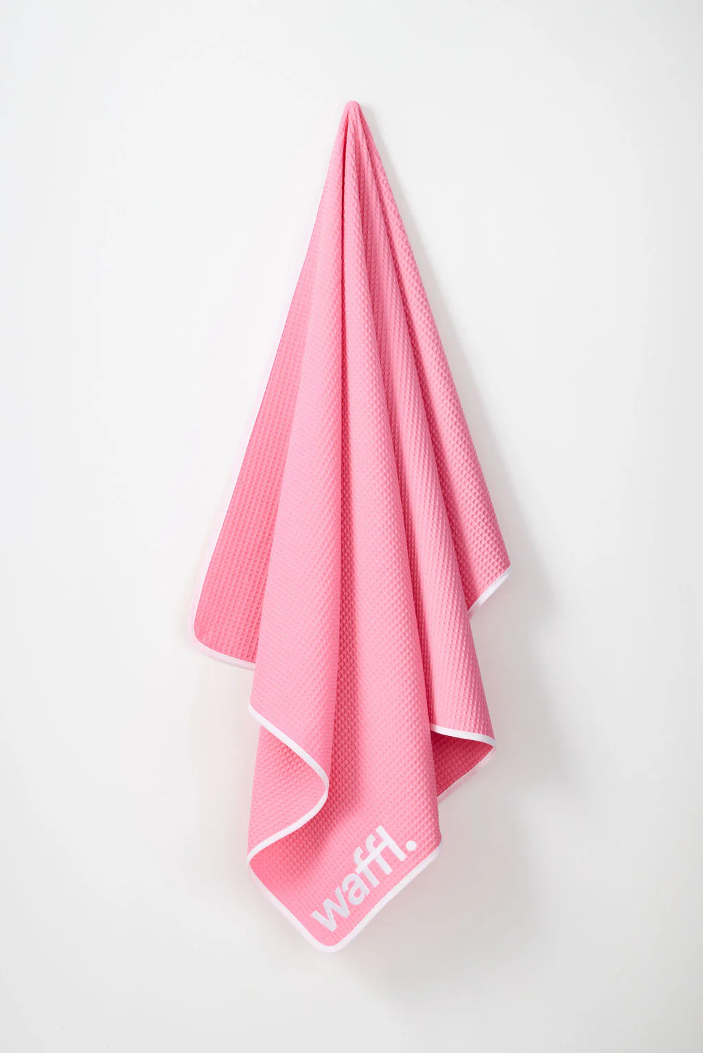 Flamingo Pink waffl towel - Image 3