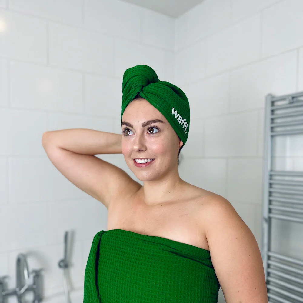 waffl Towel and Hair Wrap bundle - Image 5