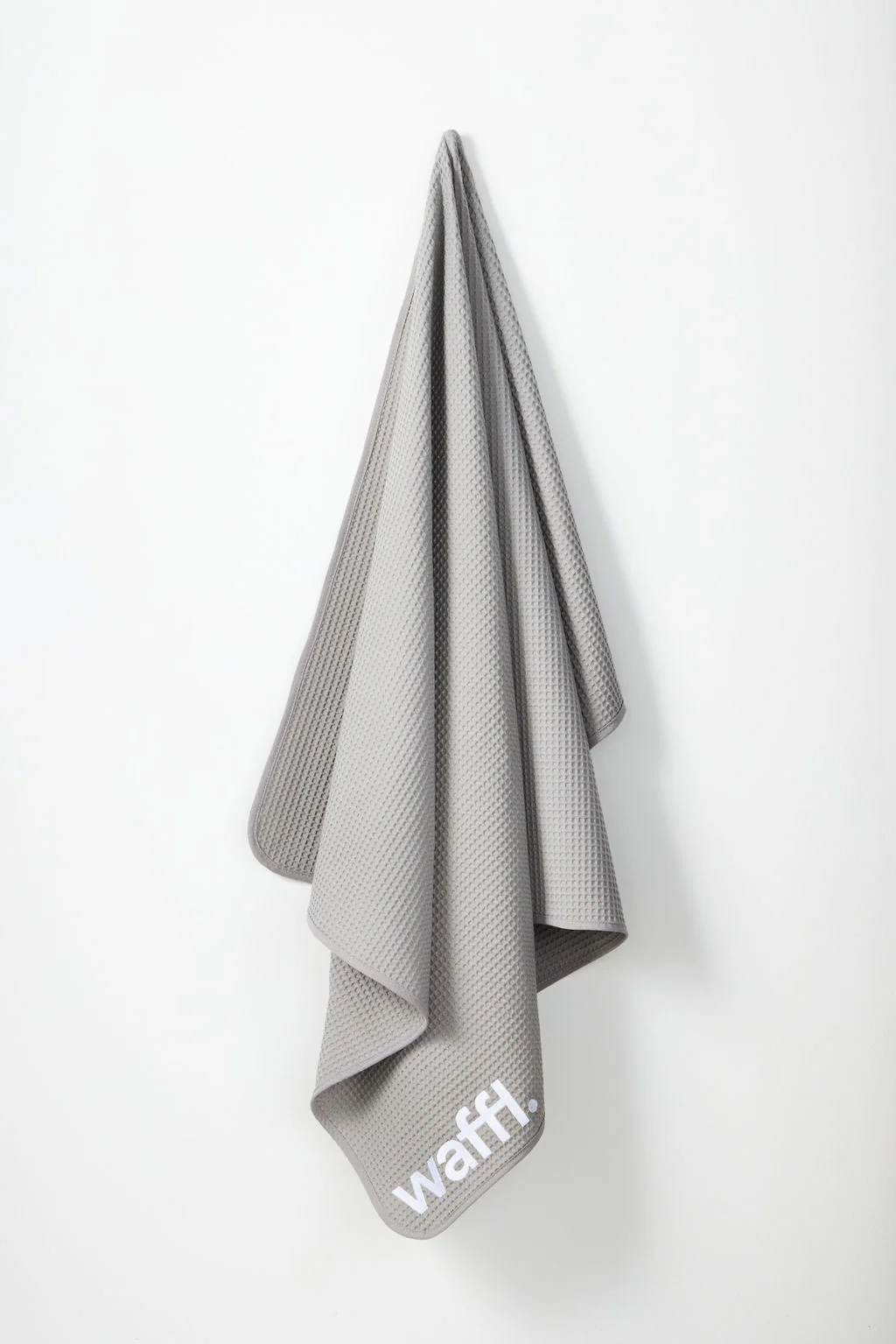 Stone Grey waffl towel - Image 3