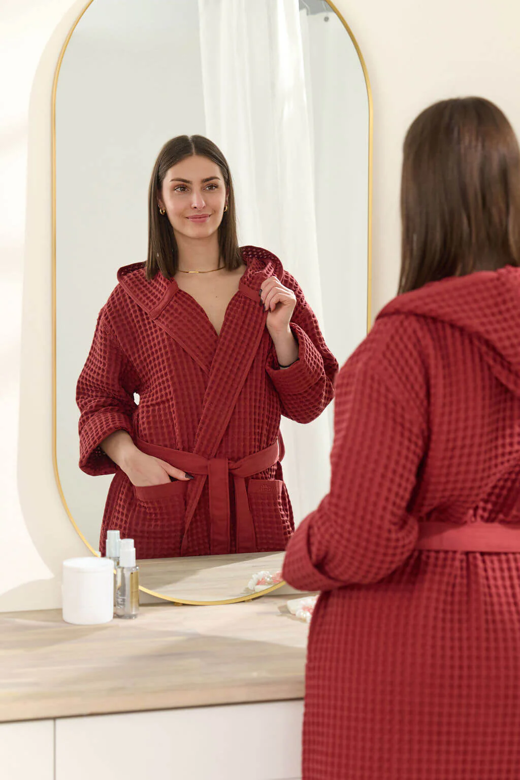 waffl Bath Robe - Earth - Image 5
