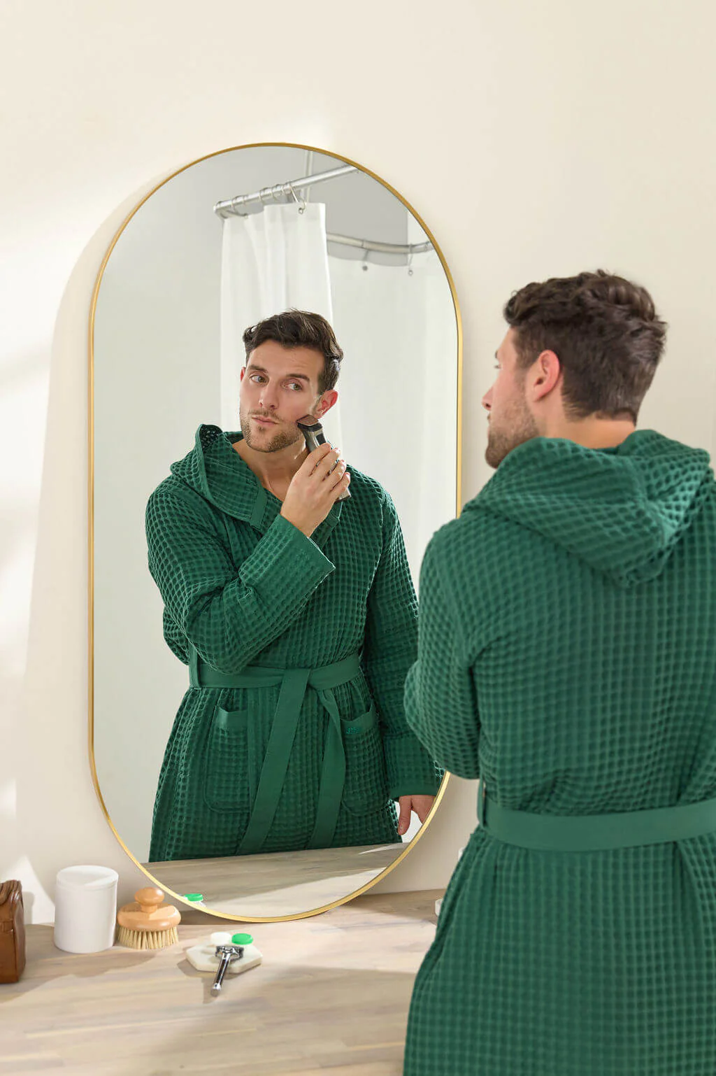 waffl Bath Robe - Forest - Image 4