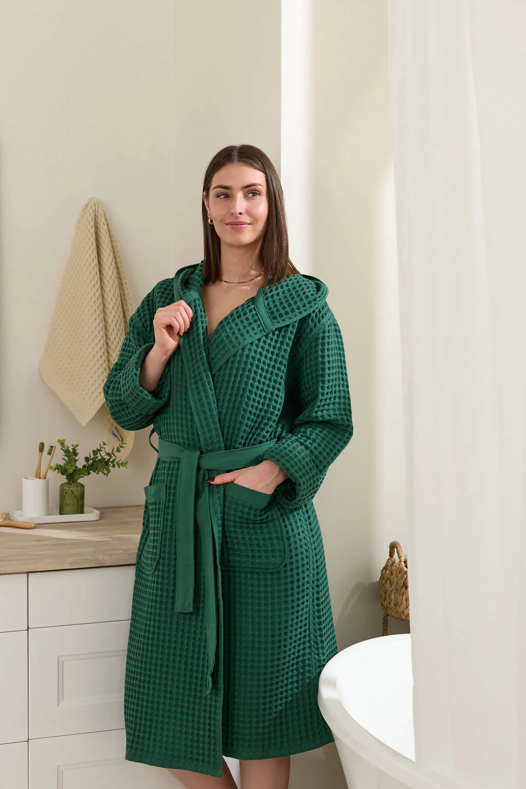 waffl Bath Robe - Forest - Image 5