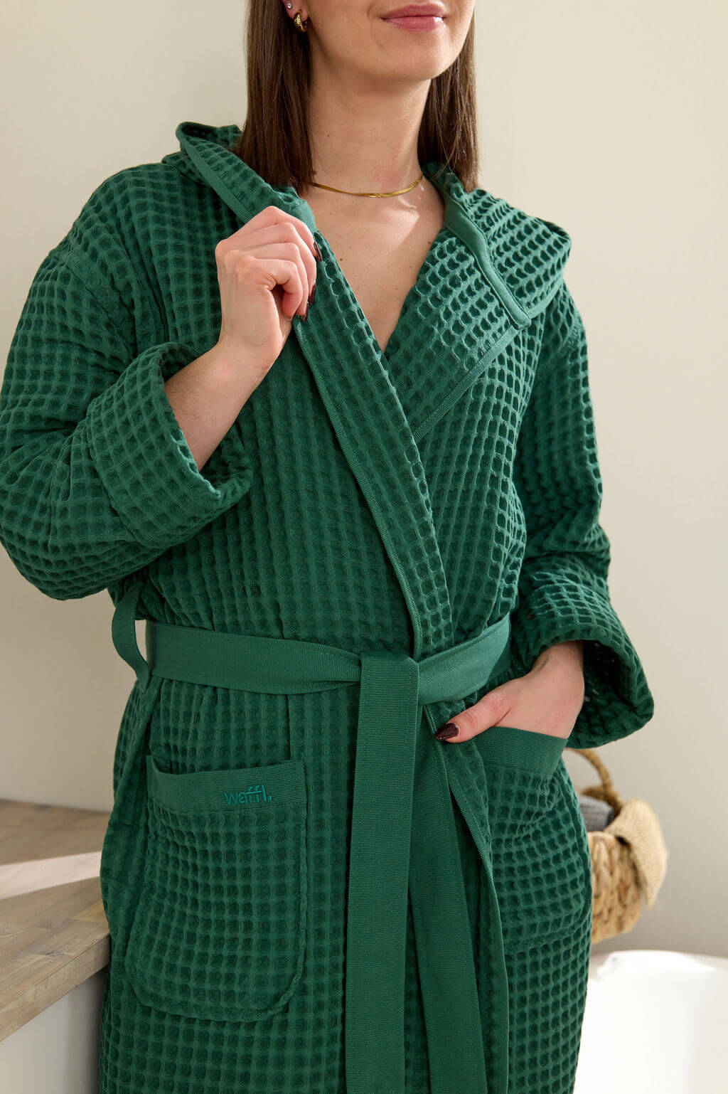 waffl Bath Robe - Forest - Image 6