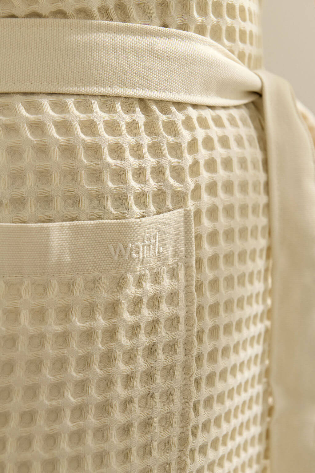 waffl Bath Robe - Ivory - Image 3